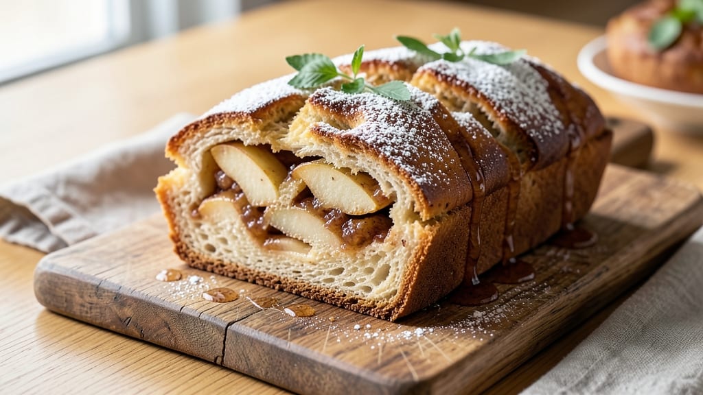 Apple Filling Bread Recipe: Warm Apple Cider-Infused Dough With Crispy Lattice Top
