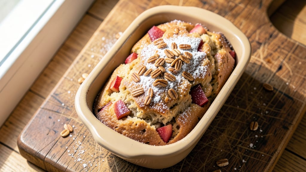 Apple Oatmeal Quick Bread Recipe: Warm Apple Cider Swirls and Crusty Top