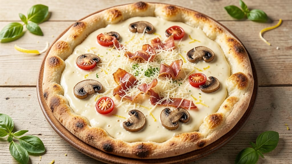 Alfredo Flatbread Pizza Recipe: Crispy Crust with Creamy Cheese Pull
