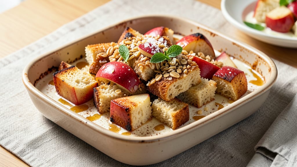 Apple Crisp Bread Pudding Recipe: Spiced Apple Swirls Meet Cinnamon Crunch