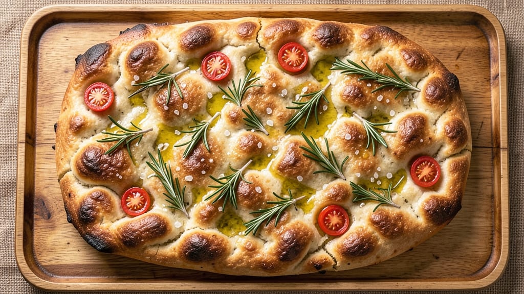 Anna Olson's Focaccia Bread Recipe: Olive Oil-Poached Crust and Herbed Pillows