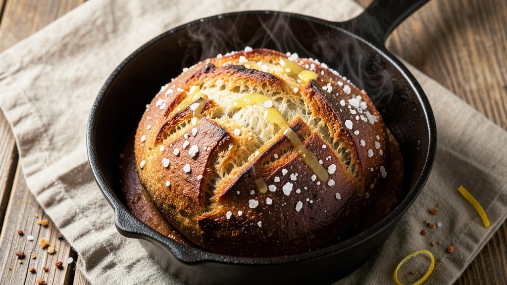 Active Dry Yeast Dutch Oven Bread Recipe: Crusty Crown With Pillowy Crumb in One Bake