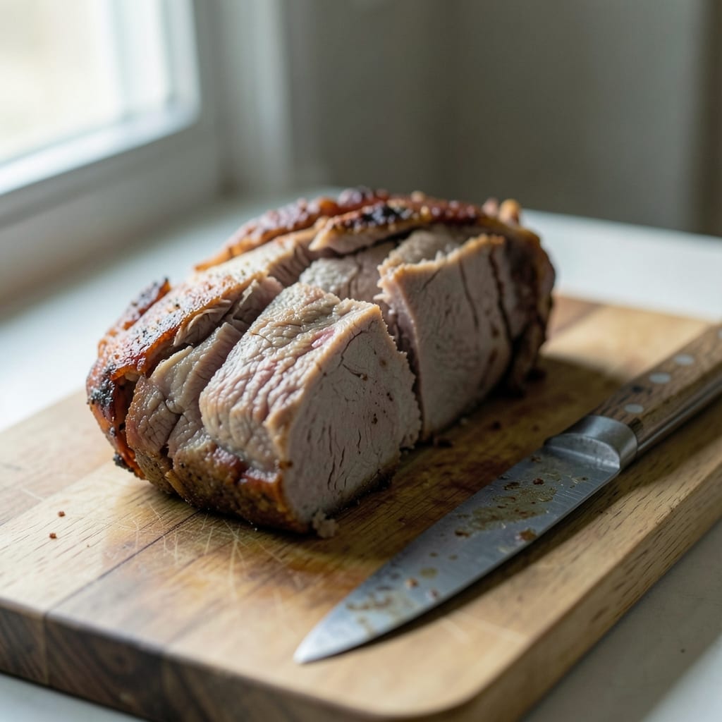 A roast that went wrong, dry and split