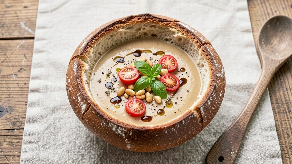 Artisan Sourdough Bread Bowl Recipe: Hollowed for Hearty Soups and Stews