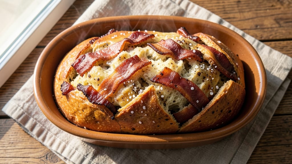 Bacon Beer Bread Recipe: Smoky Crust With Gooey Beer-Bacon Swirls
