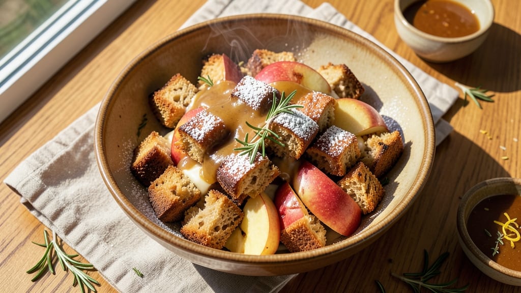 Apple Bread Pudding Recipe Healthy: Warm Spiced Apples and Lightened-Up Crust