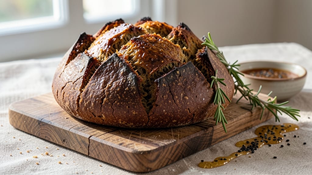 Artisan Pumpernickel Bread Recipe: Deep Molasses Swirls and Dense Crust in One Bake
